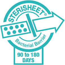 Sterisheet Sterile Barrier for 90 to 180 days minimum